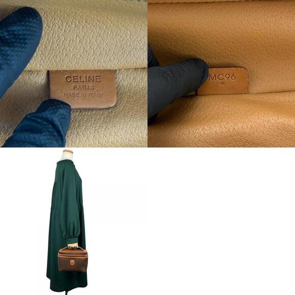 CELINE Brown Leather Vanity Bag - Picture 10 of 11
